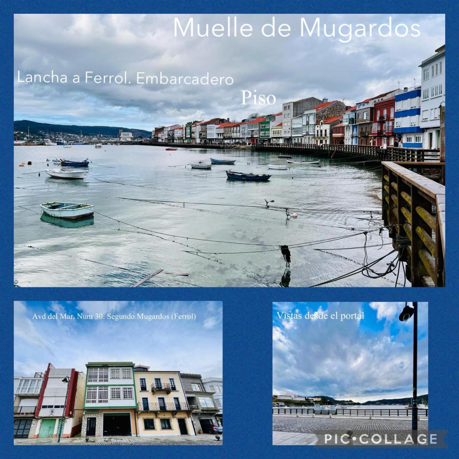 Piso En El Puerto Apartman Mugardos Kültér fotó